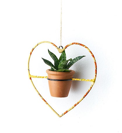Sari Air Element Planter - Heart - Pot & Frame