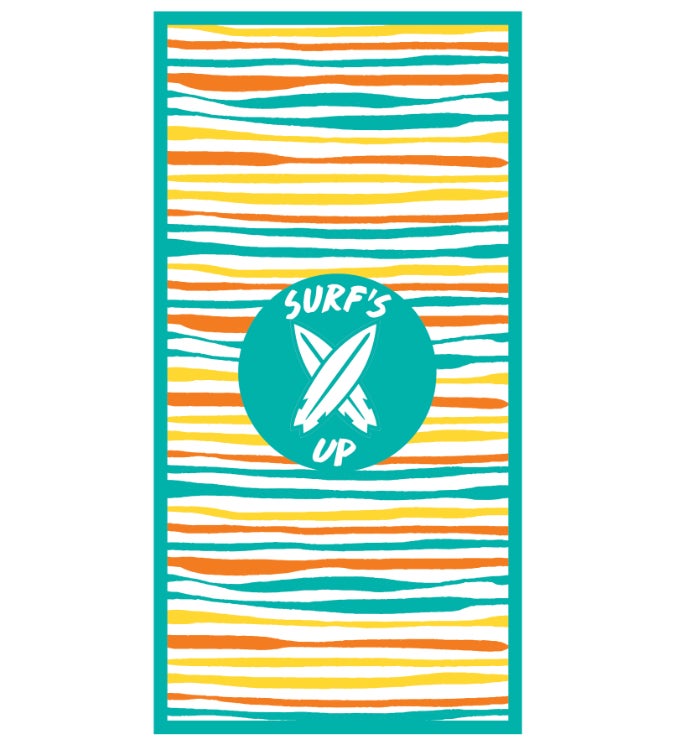 High Performance Large Towel "Surf's Up".