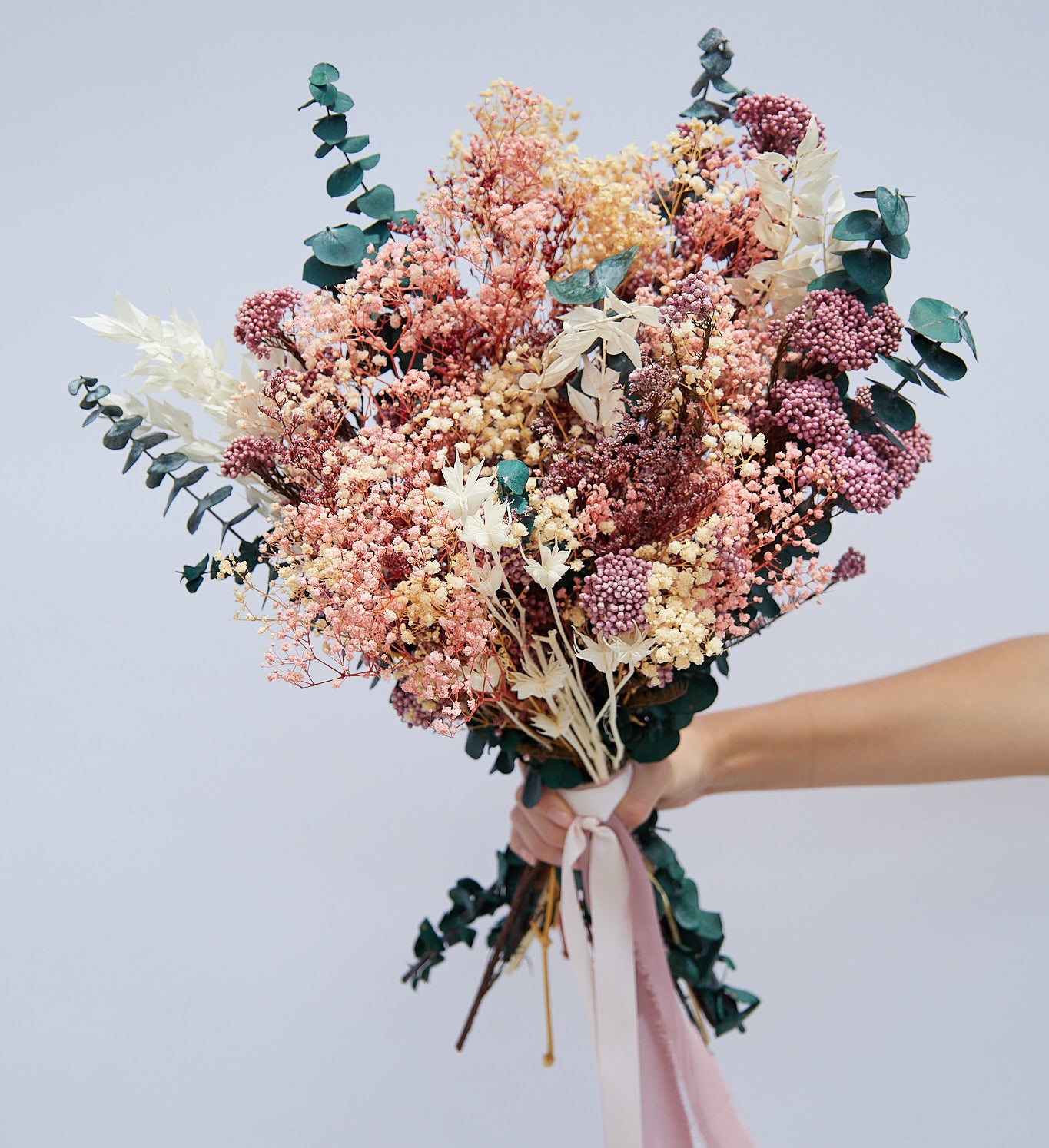 Pink Dried Flower Bouquet