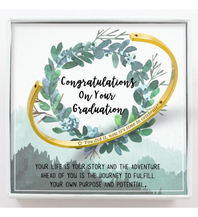 You Did It Graduation Gift Bracelet | Marketplace | 1800Flowers