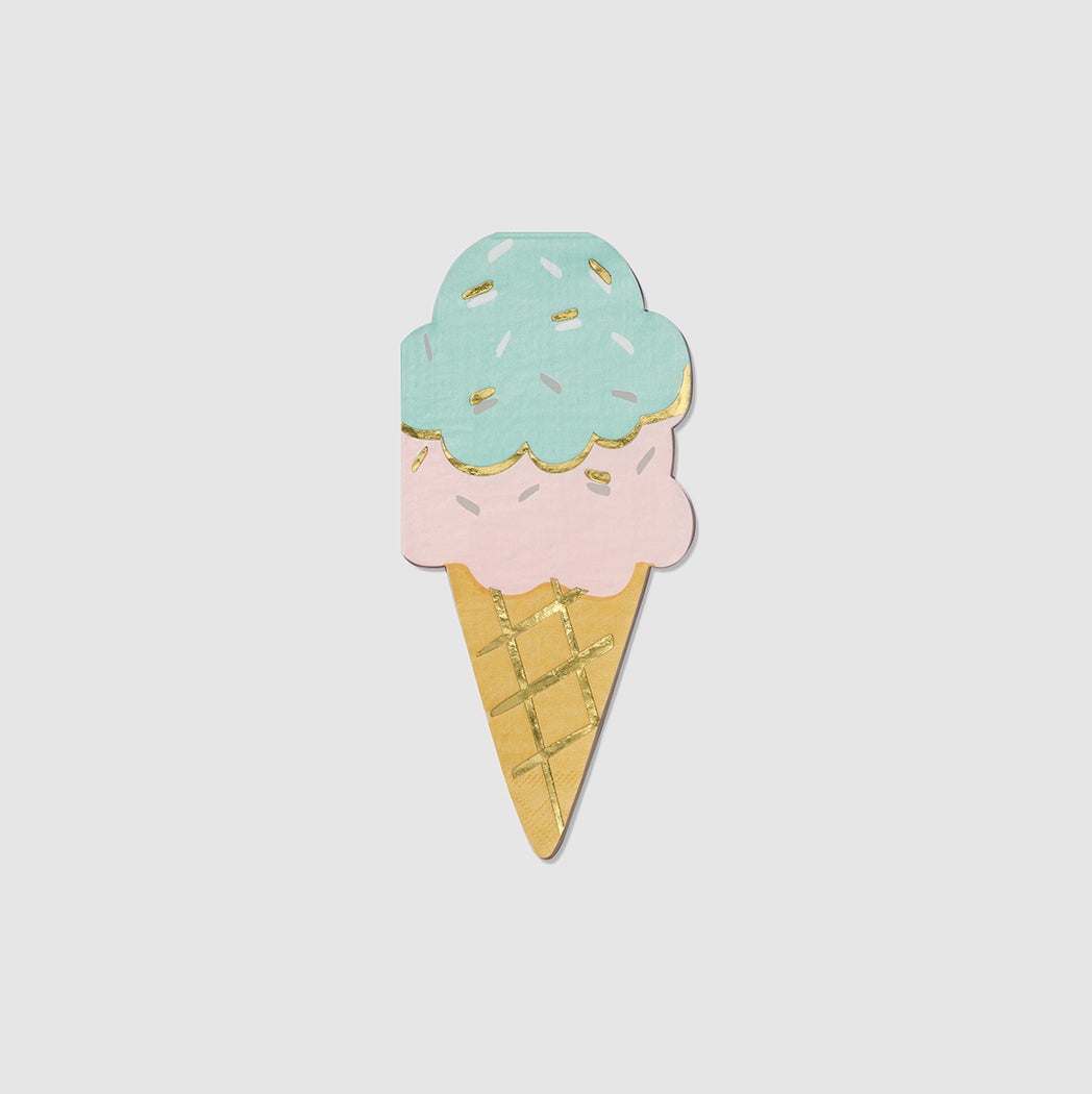 Ice Cream Cone Napkins Per Pack