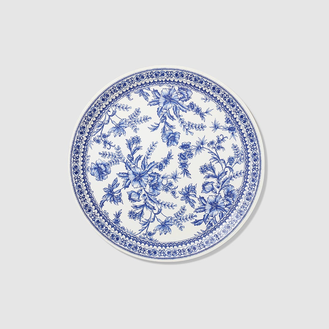 French Toile Large Plates (10 Per Pack)