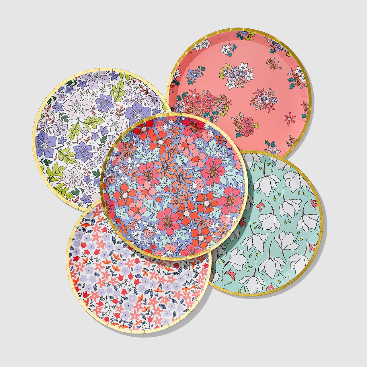 In Full Bloom Large Plates (10 Per Pack)