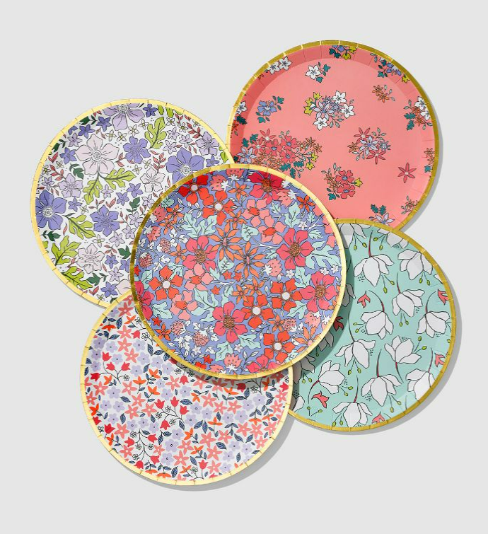In Full Bloom Large Plates  10 Per Pack