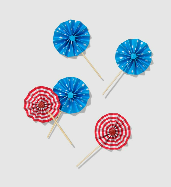 U.s. Of Yay! Pinwheel Toppers  10 Per Pack