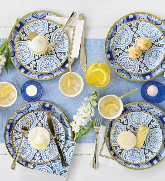 Amalfi Blues Large Plates (10 Per Pack)