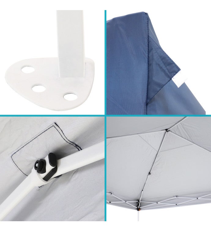 12x12 Foot Standard Pop-up Canopy With Bag/sandbags - Blue