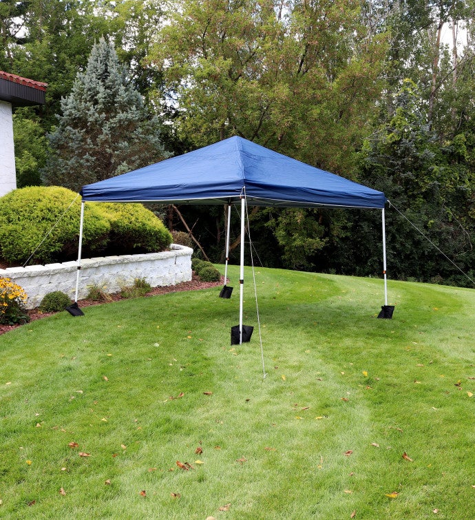 12x12 Foot Standard Pop-up Canopy With Bag/sandbags - Blue