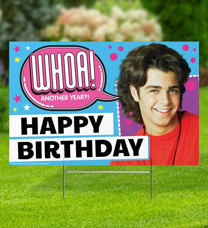 Joey Happy Birthday Whoa! Yard Sign