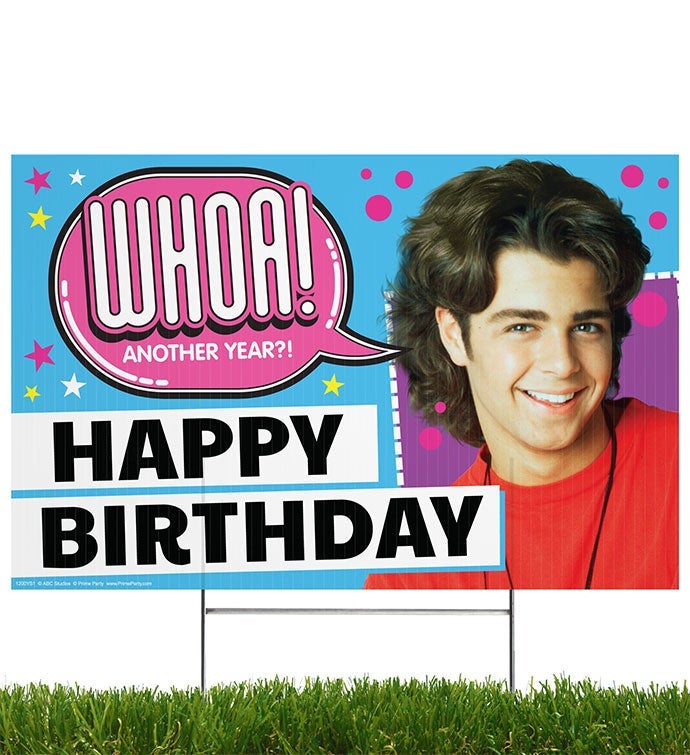 Joey Happy Birthday Whoa! Yard Sign