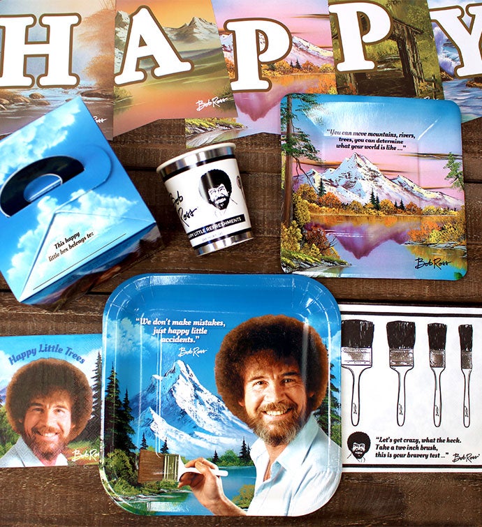 Bob Ross Classic Party Pack for 8 Guests