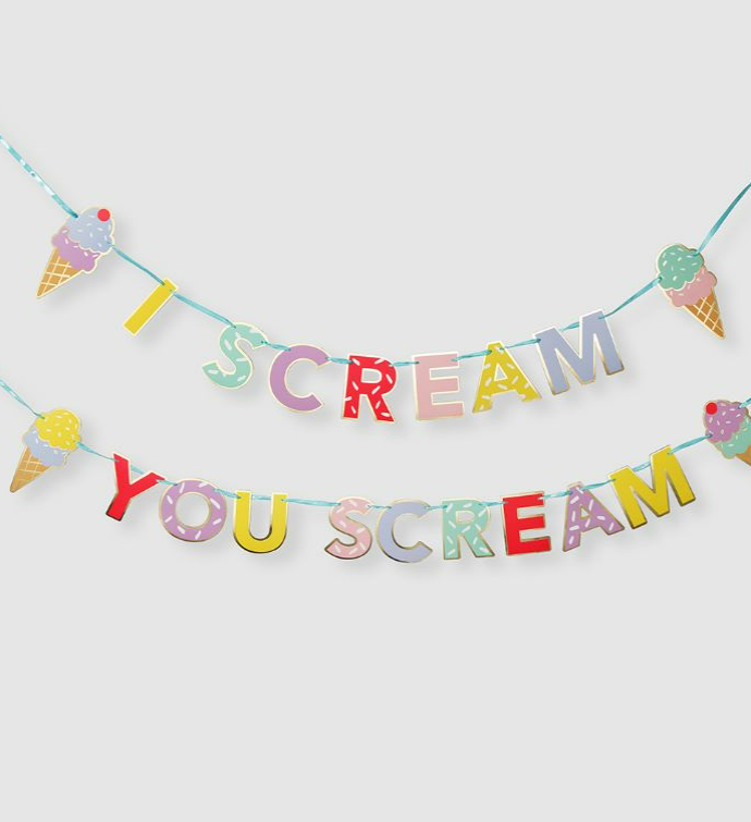 I Scream You Scream Banner