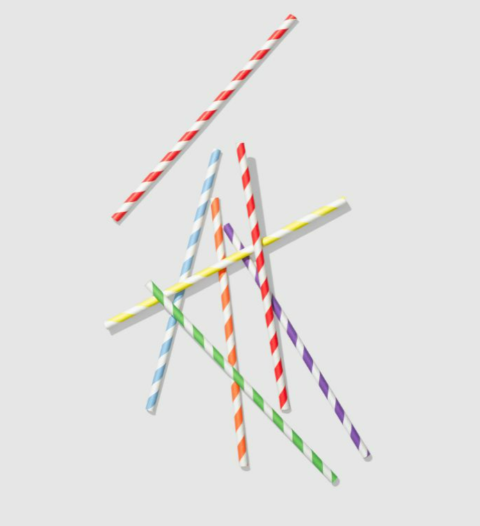 Make It Rainbow Paper Straws  25 Per Pack