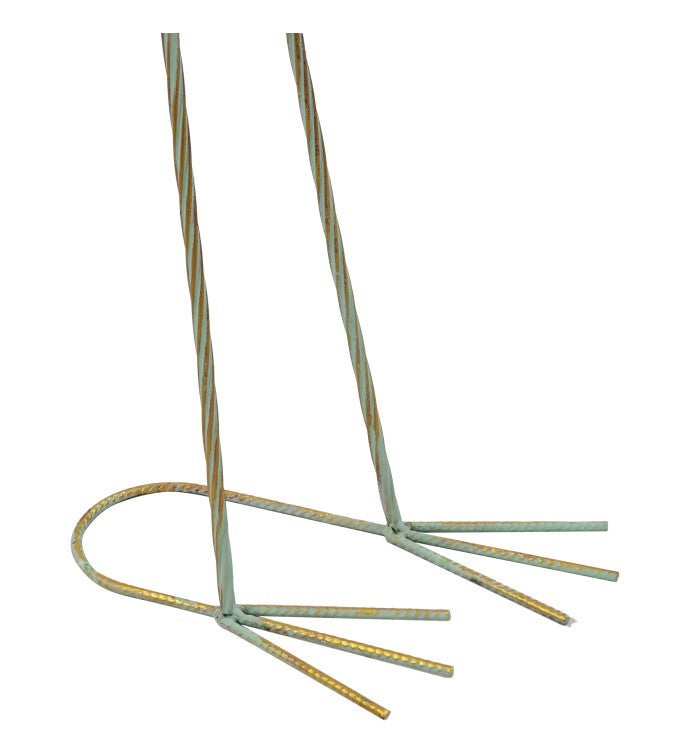 Golden Crane Metal Outdoor Elegant Garden Statue - 2 Statues