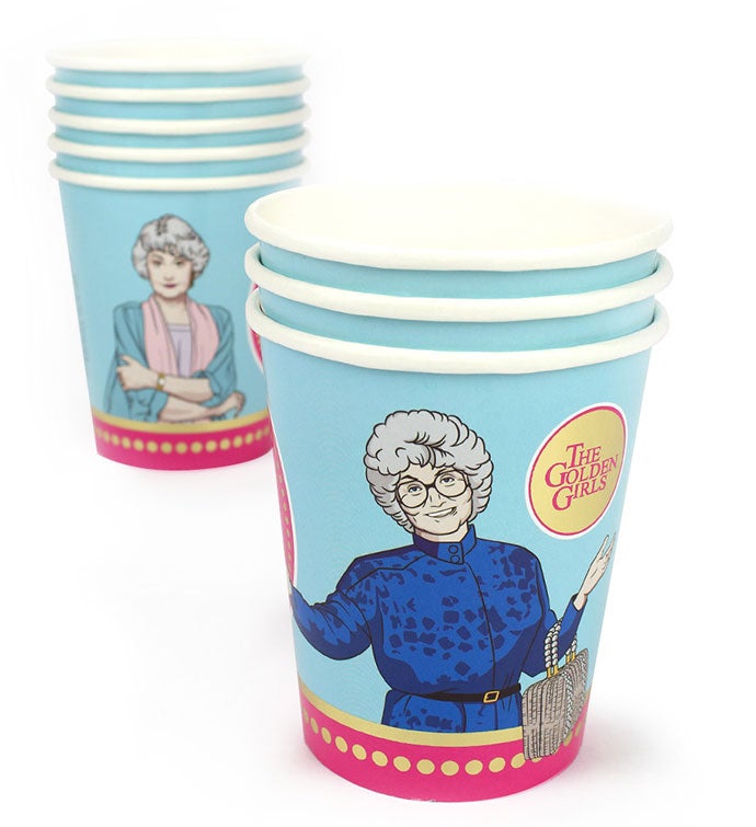 The Golden Girls Carnival Cup with Lid and Straw 24 Ounces