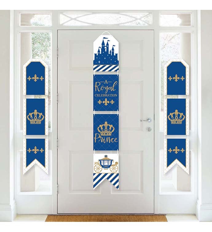Royal Prince Charming   Hanging Vertical Paper Banners   Indoor Door Decor