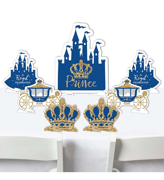 Royal Prince Charming   Centerpiece Table Decor   Tabletop Standups   7 Pc