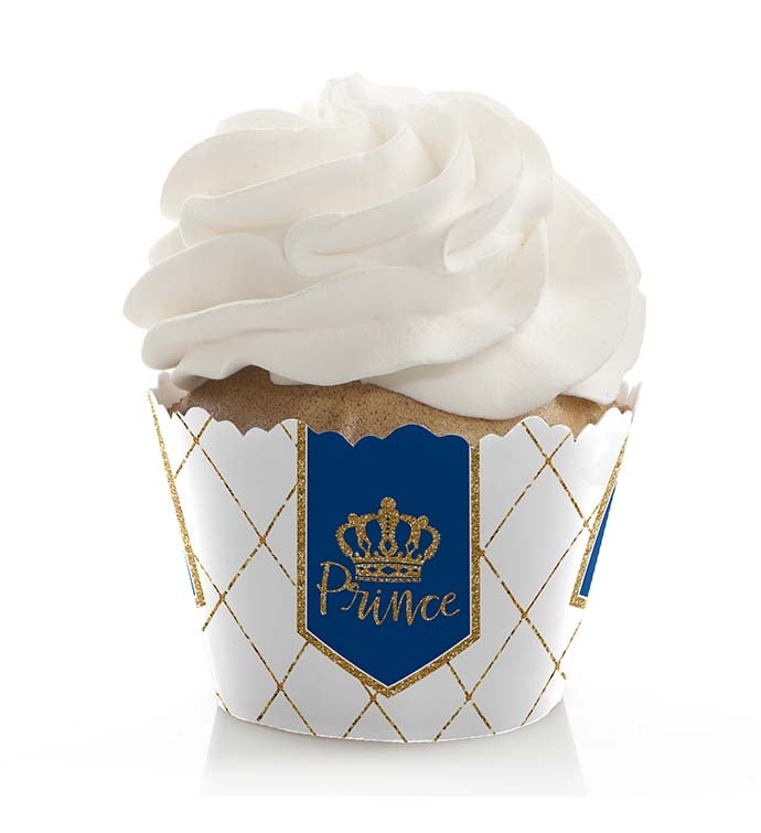 Royal Prince Charming   Baby Shower Or Birthday Cupcake Wrappers   12 Ct