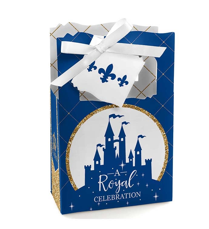 Royal Prince Charming   Baby Shower Or Birthday Party Favor Boxes Set Of 12