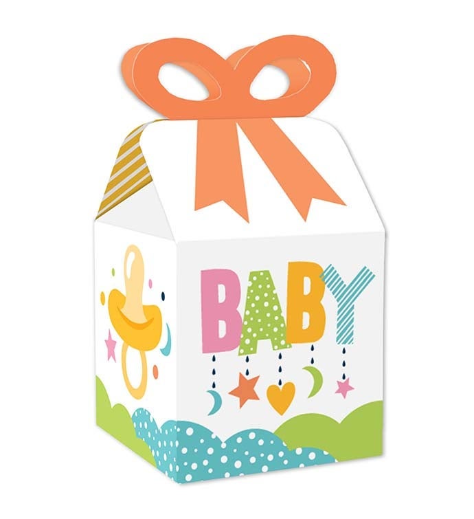 Colorful Baby Shower Square Favor Gift Boxes Marketplace 1800Flowers