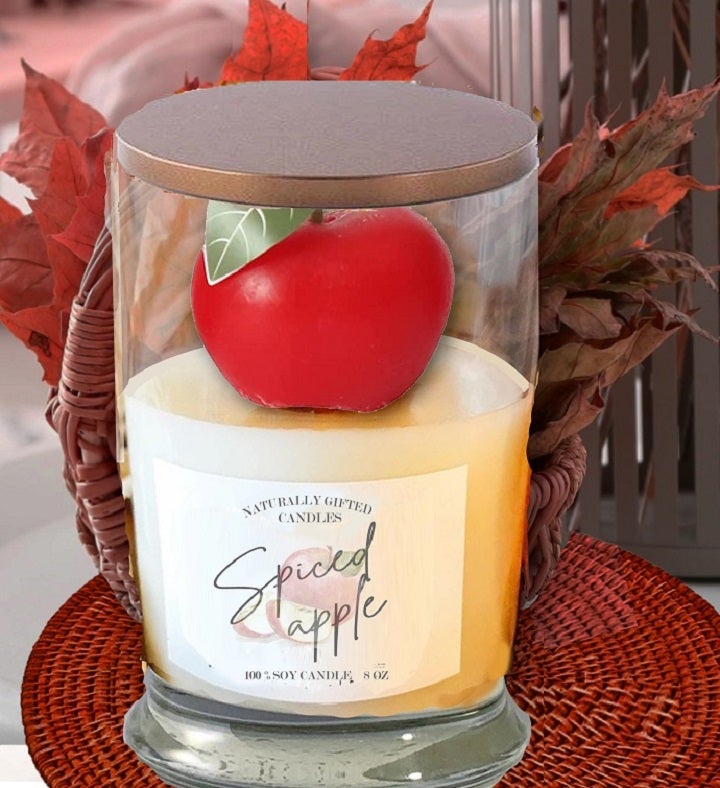 Apple Spice Candle   Soy Wax Candle    Fall Candle