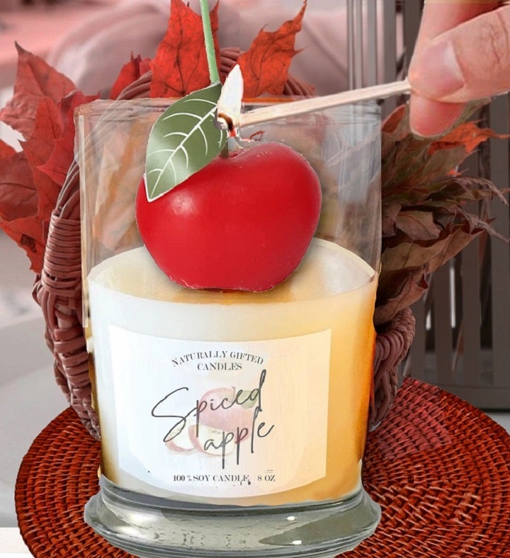 Apple Spice Candle   Soy Wax Candle    Fall Candle
