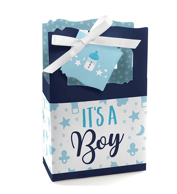 It's A Boy   Blue Baby Shower Favor Boxes   Set Of 12