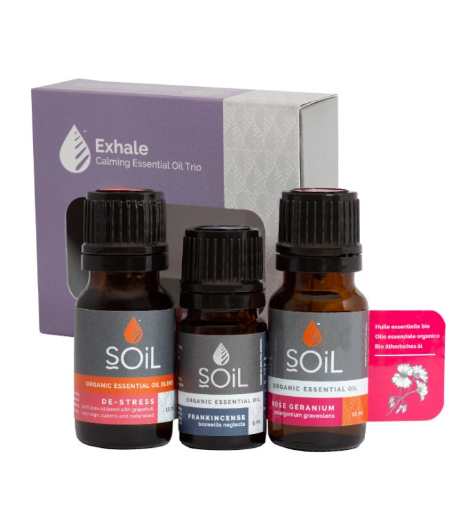 Soil Exhale Organic Essential Oil Trio