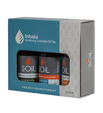 Soil Inhale Organic Essential Oil Trio
