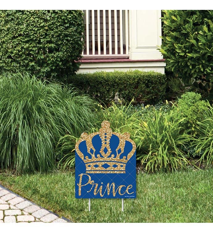 Royal Prince Charming   Outdoor Lawn Sign   Party Yard Sign   1 Pc