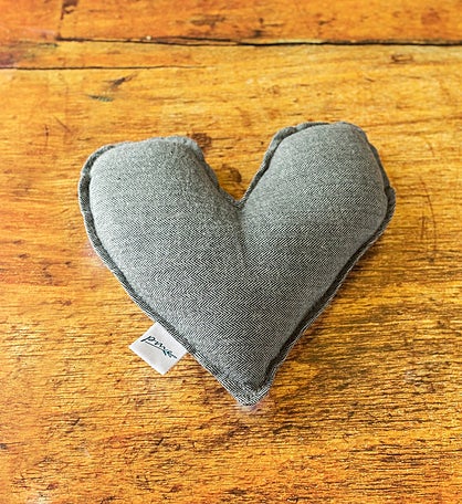 Gray Heart Of Hope Weighted Pillow