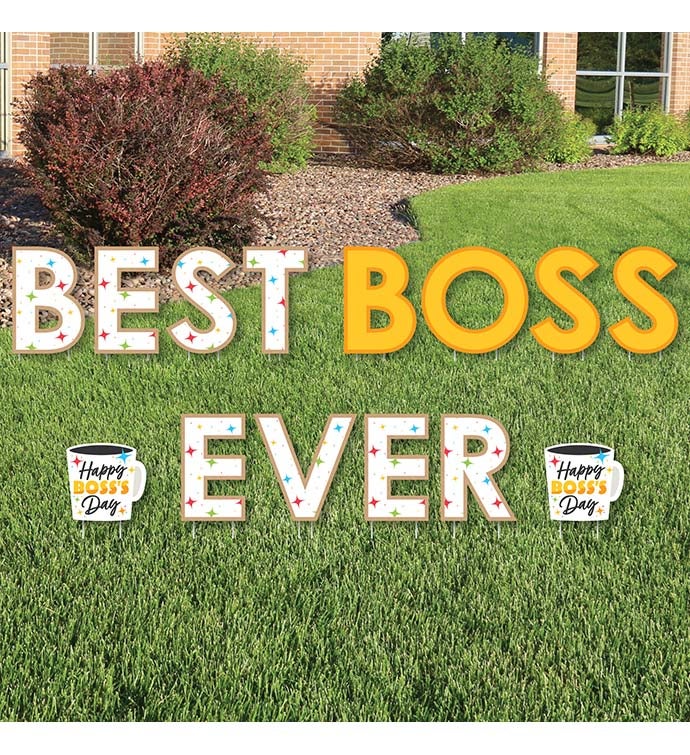 Happy Boss's Day   Outdoor Lawn Decor   Yard Signs   Best Boss Ever