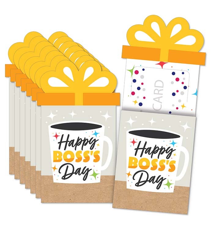 Happy Boss's Day   Best Boss Ever Money & Nifty Gifty Card Holders   8 Ct