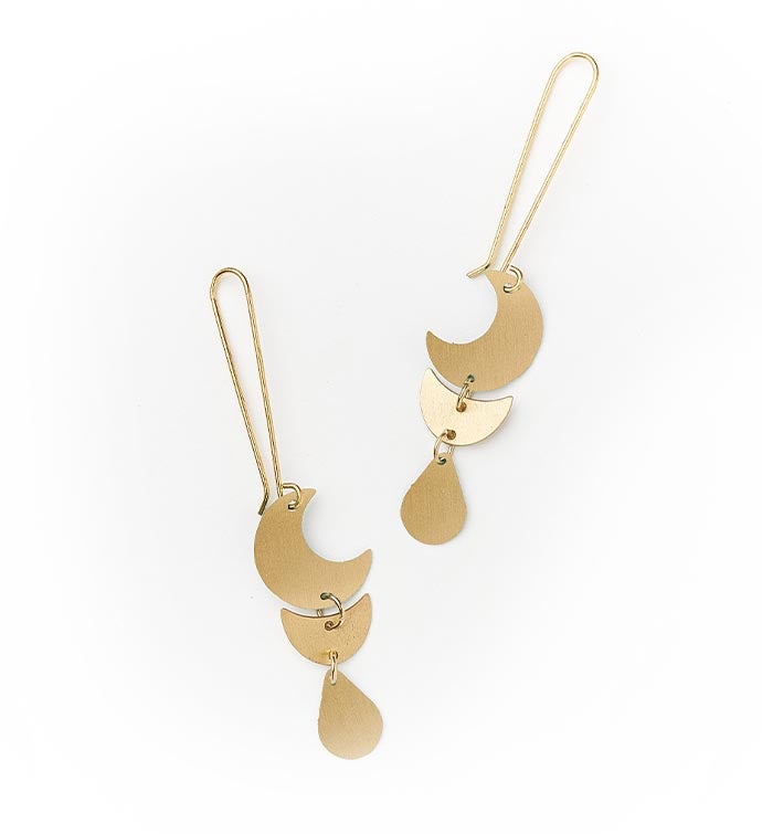 Rajani Earrings - Gold Drop