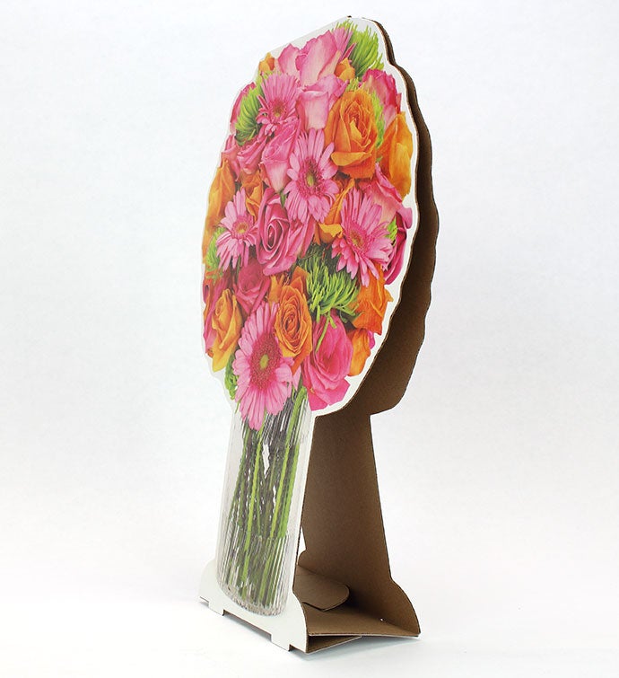 Floral Tabletop Cardboard Bouquet