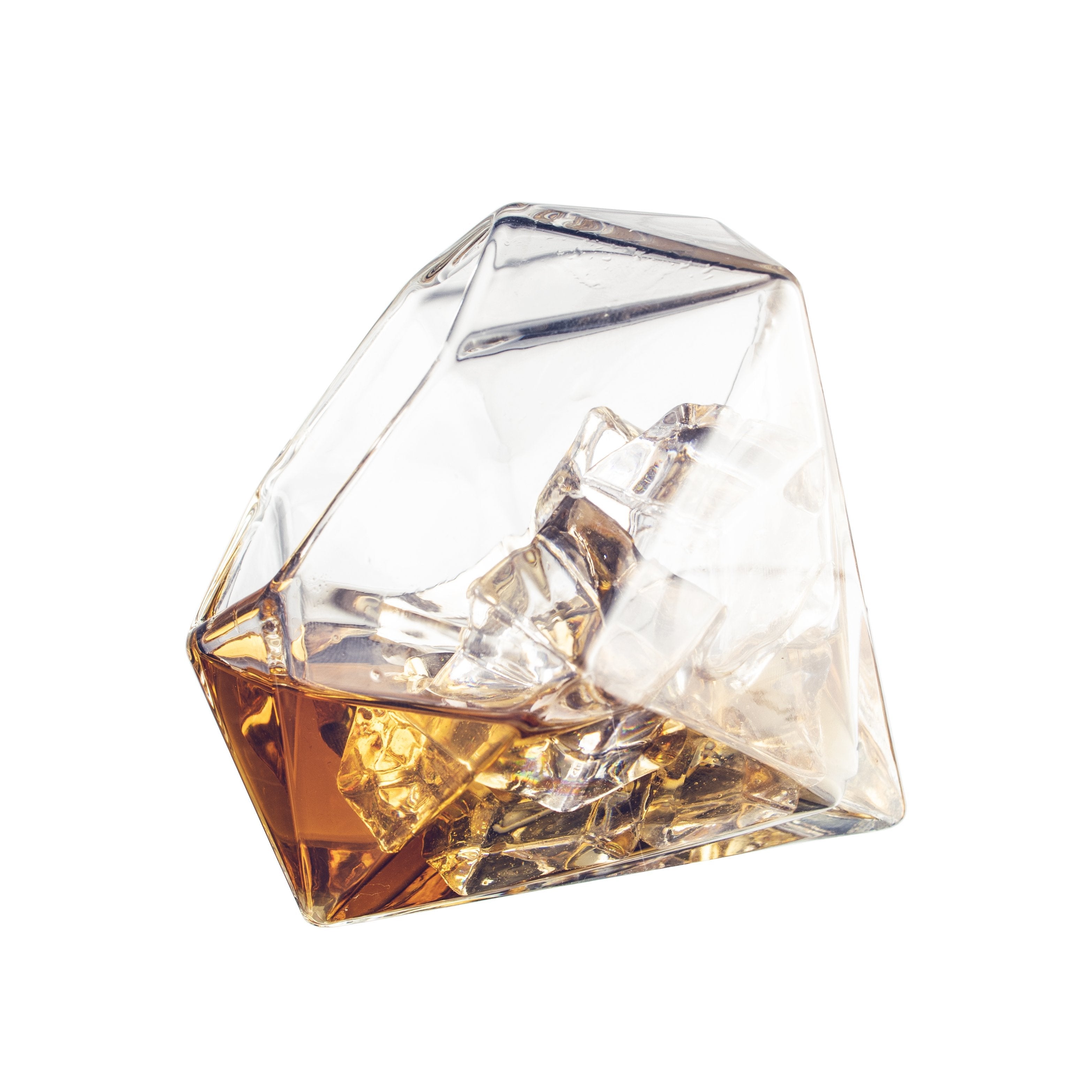 Diamond Decanter 2 Glasses Set