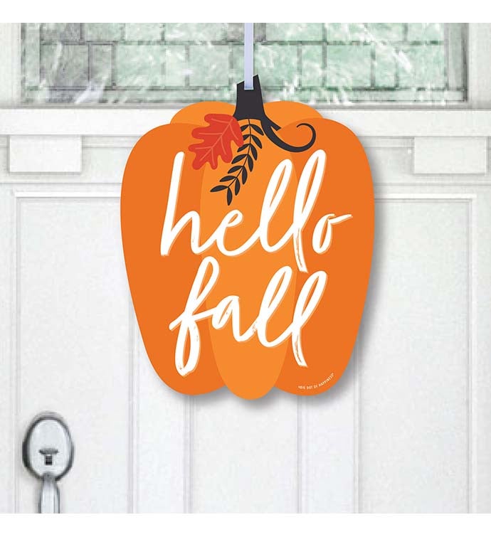 Fall Pumpkin   Hanging Porch Outdoor Decor   Front Door Decor   1 Piece