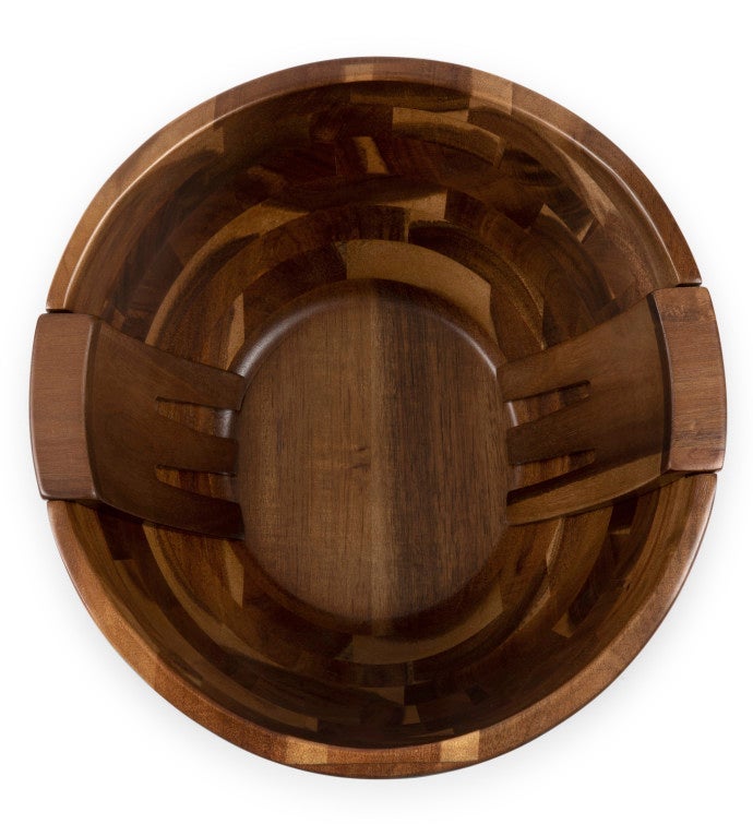 Fabio Viviani - Mescolare Large Salad Bowl And Serving Tools (acacia Wood)