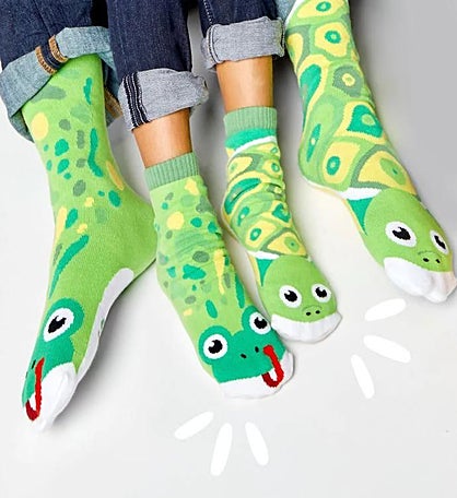 Frog & Turtle Pals Socks - Mismatchy Set (2 Pairs!)