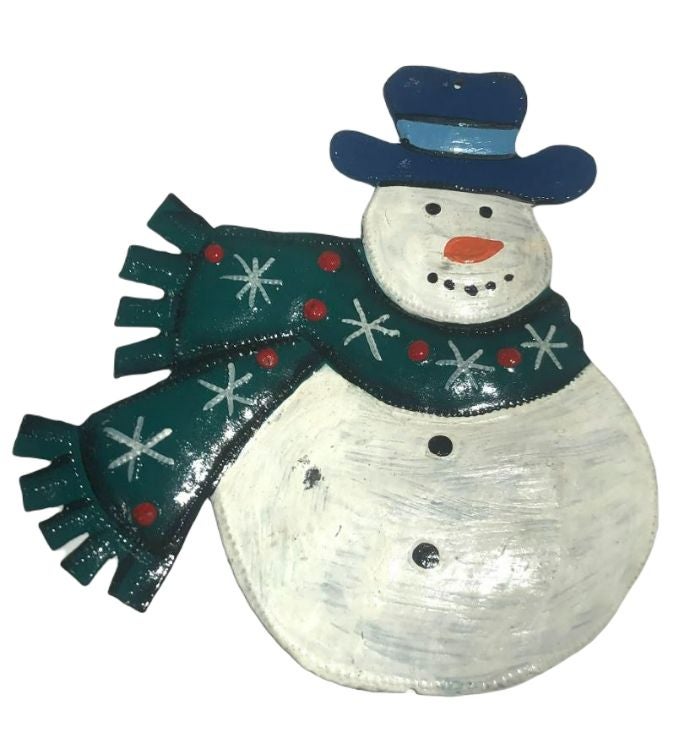 Painted Snowman & Scarf