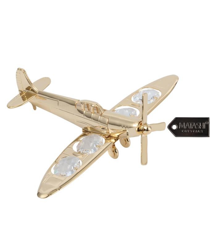 24k Gold Propeller Airplane Ornament | Marketplace | 1800Flowers