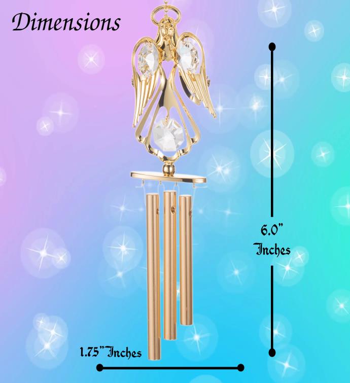 Crystal Guardian Angel Wind Chime