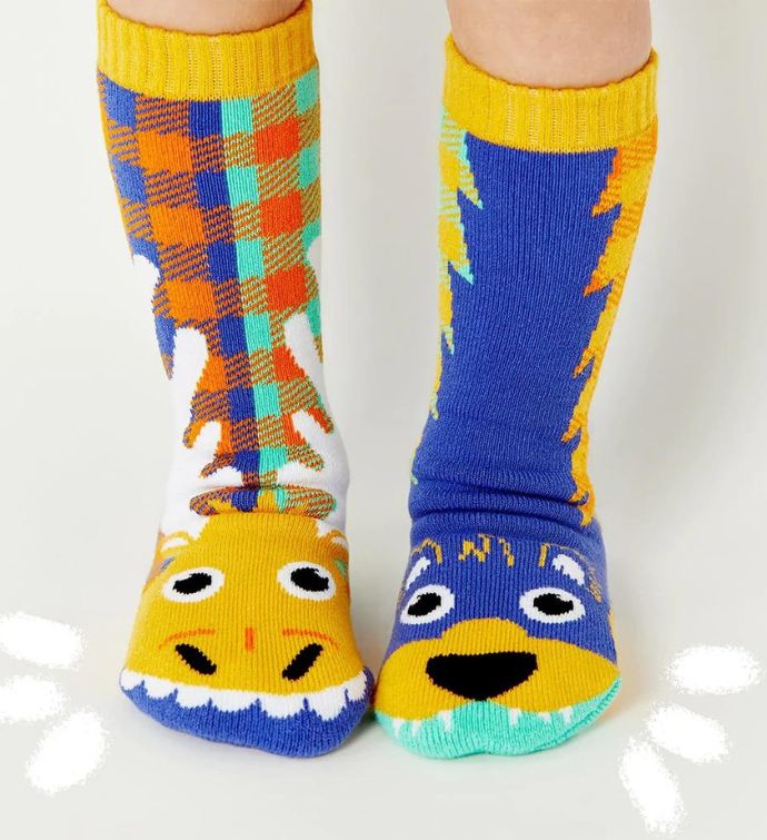 Moose & Bear Pals Socks - Mismatchy Set (2 Pairs!)