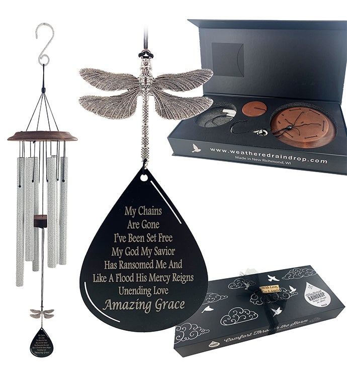 Amazing Grace Memorial Dragonfly Wind Chime Marketplace 1800flowers