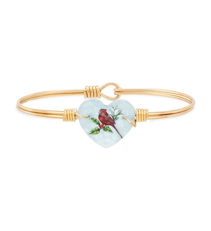 Luca + Danni Cardinal Crystal Heart Bangle Bracelet