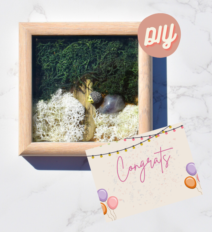 Congrats Diy Moss Wall Art Kit, Mossy Tree