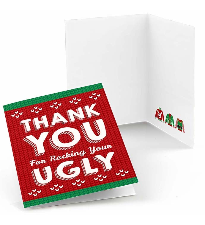 Ugly Sweater Thank You Cards Marketplace 1800Flowers ugly-sweater-thank-you-cards-marketplace-1800flowers