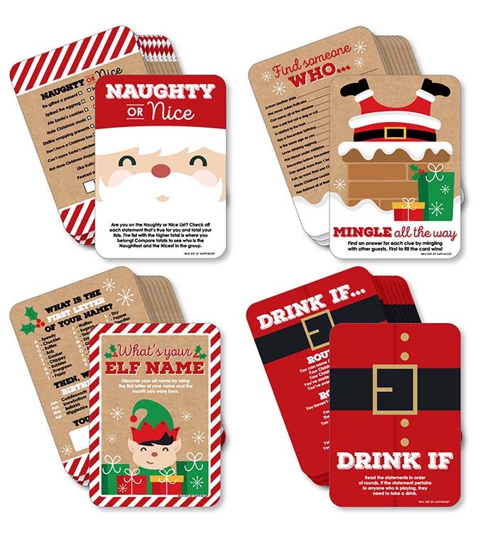 Jolly Santa Claus   4 Christmas Games   10 Cards Each   Gamerific Bundle