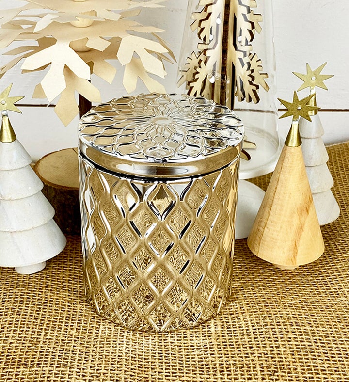 Silver Plated Peppermint Mocha Candle