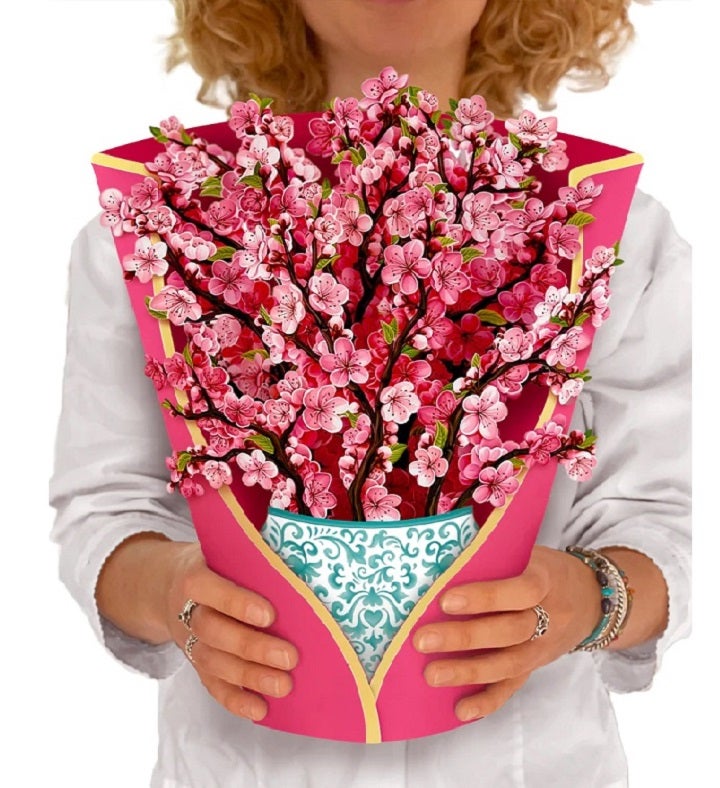Paper colorful cherry blossom card marketplace 1800flowers